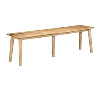 IBUQDDV Panca in legno massello mango, 160 x 40 x 45 cm, per corridoio, guardaroba, durevole, robusta, questa robusta panca in legno di mango massiccio è un complemento versatile per il soggiorno