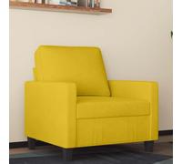 IBUQDDV Poltrona in velluto giallo 60 cm con struttura in metallo per soggiorno, comoda e stabile con imbottitura, attrazione moderna per il relax e la lettura, design robusto per durare nel tempo