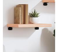 IBUQDDV Ripiano a Parete in Legno Massello di Rovere Rustico 40x20x4 cm, Mensola Portaoggetti con Bordi Vivi Non Trattata per Interni, Scaffale Parete Resistente fino a 20 kg