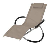 IBUQDDV Sedia da campeggio, da spiaggia, da esterni, geometrica, in acciaio, tortora, per patio, spiaggia, terrazza, piscina
