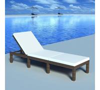 IBUQDDV Sedia da spiaggia per esterni, in rattan sintetico, marrone, per patio, spiaggia, terrazza, piscina