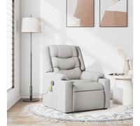 IBUQDDV Sedia ufficio Poltrona Relax Poltrone Sedie da pranzo Poltrona Massaggiante Reclinabile Grigio Nuvola in Tessuto per TV Lettura Camera da Letto caffè Studio