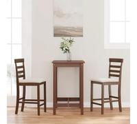 IBUQDDV Sgabelli da Bar con Cuscini 2 Pezzi in Legno Massello di Hevea Marrone Chiaro Design Ergonomici per Comfort e Stabilità Seduta Resistente **Analisi dei requisiti