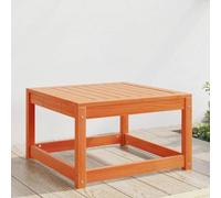 IBUQDDV Sgabello da giardino in legno massello di pino marrone cera, per esterni e giardino con design a doghe