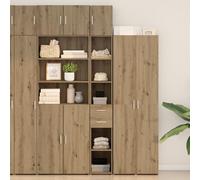 IBUQDDV Slim Storage Cabinet Artisan Oak 30 x 42,5 x 225 cm, materiale in legno dal design elevato e ampio spazio per ogni ambiente
