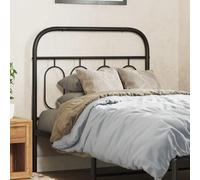 IBUQDDV Spalliera Letto Testiera Letto Una Piazza E Mezza Testiera Letto Singolo Spalliera Letto Singolo Testiera in Metallo Nero 90 cm per Camere Da Letto Soggiorno Dormitorio Camera Degli Ospiti