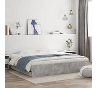 IBUQDDV Struttura letto Bed Telai per letti Letto a Piattaforma Giroletto Cassetti Grigio Cemento 180x200 cm Legno Multistrato per camere da letto e hotel