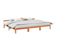 IBUQDDV Struttura letto Letto a Piattaforma Bed Telai per letti Giroletto Familiare senza Materasso Marrone Cera 240x200 cm