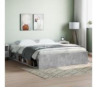 IBUQDDV Struttura letto Letto a Piattaforma Bed Telai per letti Giroletto Grigio Cemento 140x200 cm per camere da letto e hotel