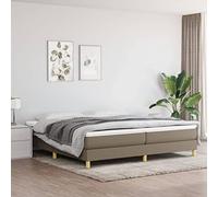 IBUQDDV Struttura letto Letto a Piattaforma Bed Telai per letti Giroletto senza Materasso Tortora 200x200 cm in Tessuto