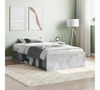 IBUQDDV Struttura letto Telai per letti Bed Letto a Piattaforma Giroletto Grigio Cemento 90x200 cm