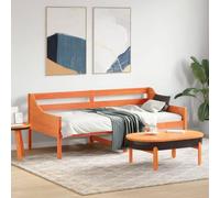 IBUQDDV Struttura letto Telai per letti Letto a Piattaforma Bed Dormeuse senza Materasso Marrone Cera 90x190 cm Legno di Pino per camere da letto e hotel