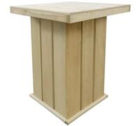 IBUQDDV Tavolo in legno di pino impregnato, 75 x 75 x 110 cm, per giardino e terrazza, resistente alla marcatura con design senza tempo, facile da montare e resistente alle intemperie per