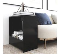 IBUQDDV Tavolo Soggiorno Tavolino Salotto Moderno Tavolo Da Giardino Coffee Table Tavolino Nero 50x26x50 cm in Legno Multistrato per Soggiorno Ufficio Balcone Camera Da Letto