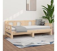 IBUQDDV Telai per letti Letto a Piattaforma Struttura letto Bed Dormeuse Estraibile in Legno Massello di Pino 2x(90x200) cm