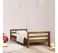 IBUQDDV Telai per letti Struttura letto Letto a Piattaforma Bed Giroletto Ambra 90x200 cm in Legno Massello di Pino
