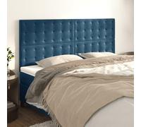 IBUQDDV Testate classiche, 4 pezzi, blu scuro, 90 x 5 x 78/88 cm, struttura letto regolabile in altezza con gambe in legno stabili per un supporto eccellente e un comfort di lusso