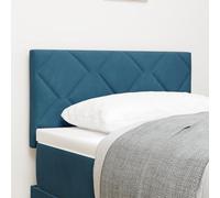 IBUQDDV Testiera a rombi blu scuro 80 cm velluto regolabile in altezza montaggio a parete moderna testiera bassa design geometrico camera da letto accento