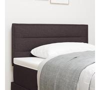 IBUQDDV Testiera imbottita design linee marrone scuro 80 cm tessuto regolabile in altezza facile da montare per camera da letto adulti testiera moderna stile minimalista reale
