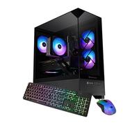 iBUYPOWER Element SE ESA5R65XT04 - Computer desktop AMD Ryzen 5 5500 CPU, AMD Radeon RX 6500XT 4 GB, 16 GB DDR4 Non-RGB 3200 MHz RAM, SSD NVMe da 512 GB, Windows 11 Home, tastiera e mouse per gamer
