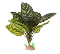 IBWell Piante per terrario per rettili, accessori per habitat tartarughe, pianta ragno artificiale per geco, pitone palla, tartaruga, decorazione per terrario - preghiera pavone