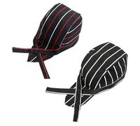 IBXWMNG 2 Pezzi Bandana Unisex Regolabile, Cappello da Cuoco Traspirante per Cucina, Ristorante, BBQ e Costume da Festa