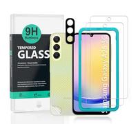 Ibywind 2 Pezzi Vetro Temperato per Samsung Galaxy A25 5G 6,5",con 1 Pezzo Pellicola Fotocamera,Pellicola posteriore da 1 pezzo,Anti Graffio,Pellicole Protettive con Durezza 9H