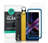 Ibywind 2 Pezzi Vetro Temperato per Xiaomi Poco X7 Pro 5G 6.67",con 1 Pezzo Protezione Fotocamera,Pellicola Posteriore da 1 pezzo,Pellicola Protettive con Durezza 9H,Resistente ai Graffi