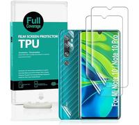 Ibywind Pellicola Protettiva Trasparente in TPU per Mi Note 10/10 PRO,[2 Pezzi]con Protezione Obiettivo Fotocamera,Pellicola Protettiva Retro,[Compatibile con Il Lettore di Impronte digitali]