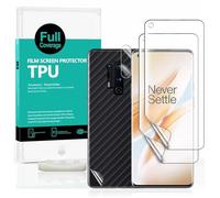 Ibywind Pellicola Protettiva Trasparente in TPU per OnePlus 8 Pro,[2 Pezzi]con Protezione Obiettivo Fotocamera,Pellicola Protettiva Retro,Compatibile con il lettore di impronte digitali