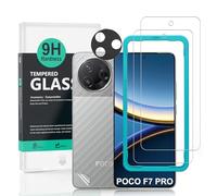 Ibywind per Xiaomi Poco F7 Pro 5G Pellicola Protettiva,2 Pezzi Durezza 9H Vetro Temperato con 1 Pezzo Protezione Fotocamera,Film Posteriore da 1 pezzo,Kit Montaggio,Nessuna Bolle,Antigraffio
