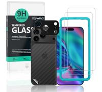 Ibywind Vetro Temperato per iPhone 17 Pro Max 5G,2 Pezzi Durezza 9H PellicolaProtettiva con Protezione Fotocamera,Facile da installare,Compatibile con ImpronteDigitali,Antigraffio,Senza Bolle