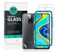 Ibywind Vetro Temperato per Redmi Note 9S/9 Pro [Confezione da 2] con Protezione