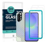 Ibywind Vetro Temperato per Samsung Galaxy A37 5G,2 Pezzi Durezza 9H PellicolaProtettiva con Protezione Fotocamera,Facile da installare,Compatibile con ImpronteDigitali,Antigraffio,Senza Bolle