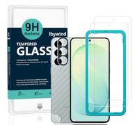 Ibywind Vetro Temperato per Samsung Galaxy S26 FE 5G,2 Pezzi Durezza 9H PellicolaProtettiva con Protezione Fotocamera,Facile da installare,Compatibile con ImpronteDigitali,Antigraffio,Senza Bolle