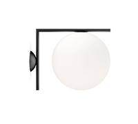 FLOS IC C/W1 applique, nero Ø 20 cm Flos