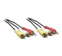 IC Intracom 391726 cavo video composito 1,5 m 3 x RCA Nero