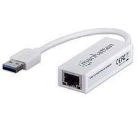 Manhattan 506731 cavo di interfaccia e adattatore USB 2.0 RJ-45 Bianco