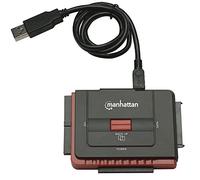 Manhattan 179195 replicatore di porte e docking station per laptop USB tipo A Nero