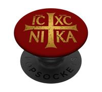 IC XC Nika Croce Cristogramma Ortodosso Cristiano Gesù Cristo PopSockets PopGrip Adesivo
