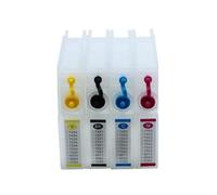 IC93 ICBK93 Set cartucce d'inchiostro ricaricabili con chip di ripristino automatico per stampanti PX-M7050F, PX-M7050FP, PX-M7050FT, PX-S7050, PX-S7050PS (nero, ciano, magenta, giallo)(Cyan)
