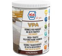 Ica For You VPA05 - Vernice per Parquet Trasparente ad Alta Resistenza al Traffico, Base Acqua, Inodore, Resistente a Graffi e Macchie, Extra-opaco, 0.75L - VPA05-0075