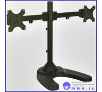 ICA-LCD 3510 - TECHLY Supporto da scrivania per 2 Monitor 13-24'' con base