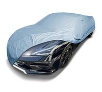 iCarCover Copertura per auto personalizzata per Chevy Corvette C8 2020-2024 con spoiler ad ala alta, impermeabile, per tutte le condizioni atmosferiche, pioggia, neve, UV, protezione solare completa,