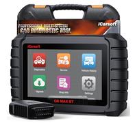 iCarsoft CR MAX BT OBD2 Auto Diagnostica, Diagnosi Auto Professionale in Italiano per Tutti i Sistemi, 49 Funzioni di Reset + 46 Servizi Aggiuntivi, 40000+ Test Bidirezionale, VIN automatico, CANFD