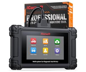 iCarsoft FR V4.0 Scanner OBD2 auto Diagnostica Bidirezionale Applicabile ai modelli di auto francesi come Peugeot, Citroën, Renault e Fiat, Sistema Completo, Fino a 43 servizi, Aggiornamenti a Vita