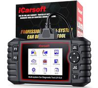 iCarsoft LR V2.0 OBD2 Auto Diagnostica per Land Rover/Jaguar, Diagnosi Auto in Italiano per Tutti i Sistemi, 9 Funzioni di Ripristino, Olio/EPB/BMS/ETC/SAS/INJ/TPMS/DP-F/ABS, Aggiornamento a Vita