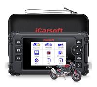 iCarsoft MT V6 per Indian Motorcycle, Strumento diagnostico completo di sistema con oltre 33 test attivi del motore, Vin automatico, Test della batteria e aggiornamenti a vita.