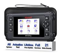 iCarsoft MT V6 Plus Strumento Diagnostico Bidirezionale OBD2 per 21 Moto Marchio, Lettore di Codice Tutti i Sistemi,Strumento di Scansione con Funzioni di Ripristino per Harley/per BM.W/per KT.M Altro