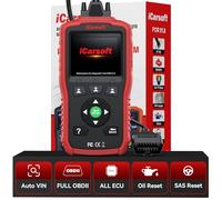 iCarsoft POR V1.0 OBD2 - Dispositivo diagnostico per Porsche/Cayenne/Macan, codice di errore per tutti i sistemi, ripristino dell'olio, calibrazione SAS, test della batteria, aggiornamento a vita